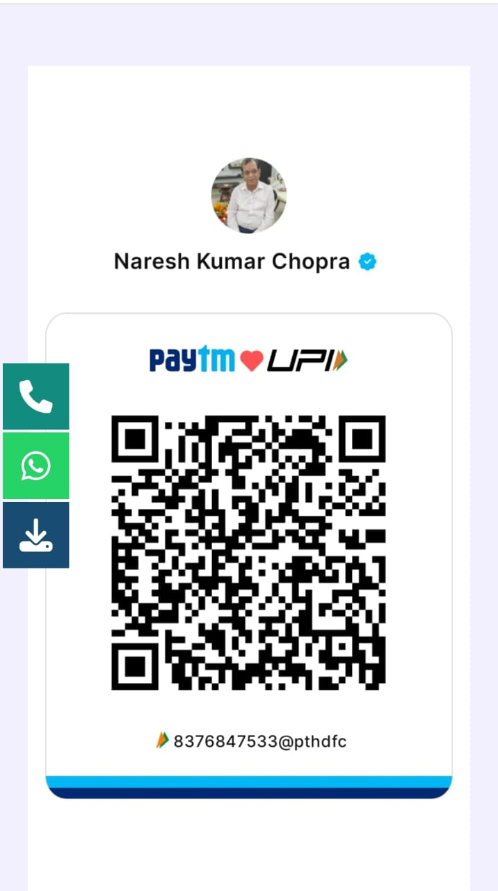 UPI payment QR code for Naresh Kumar Chopra